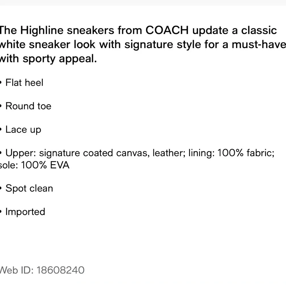 Coach Cream Low-Top Sneakers - Picture 7 of 7